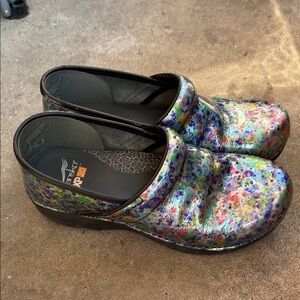 Dansko Multicolor Artistic Clogs